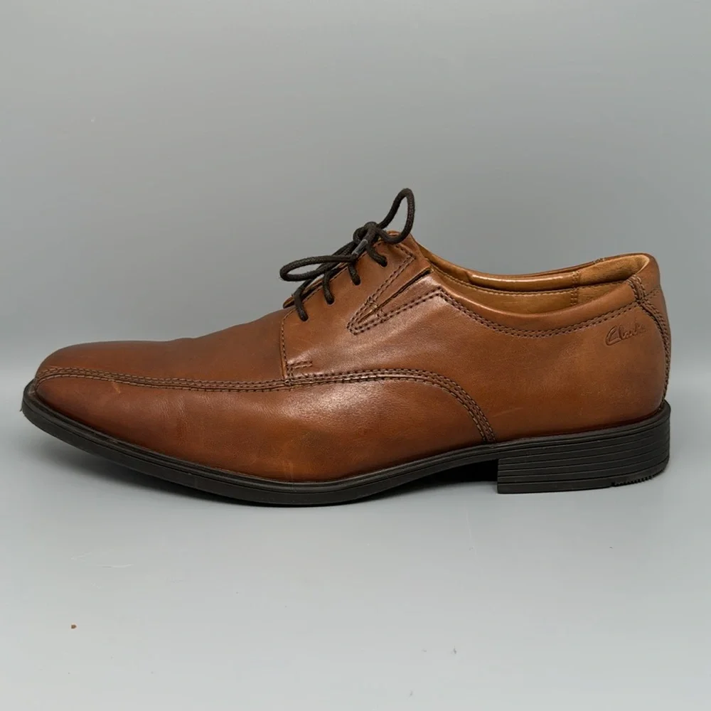 Clarks Tildan Walk Oxford Leather Dress Shoes Men’s Sz‎ 10